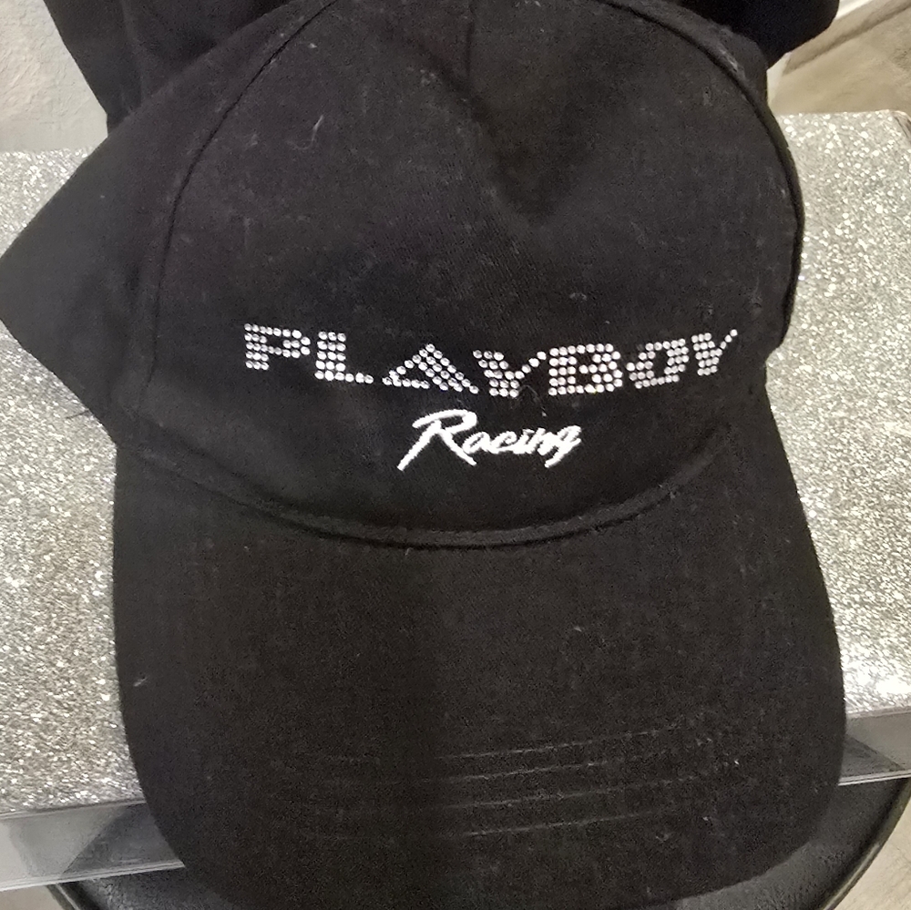 PLAYBOY Rhinestone Logo Racing Cap - Picture 3 of 4